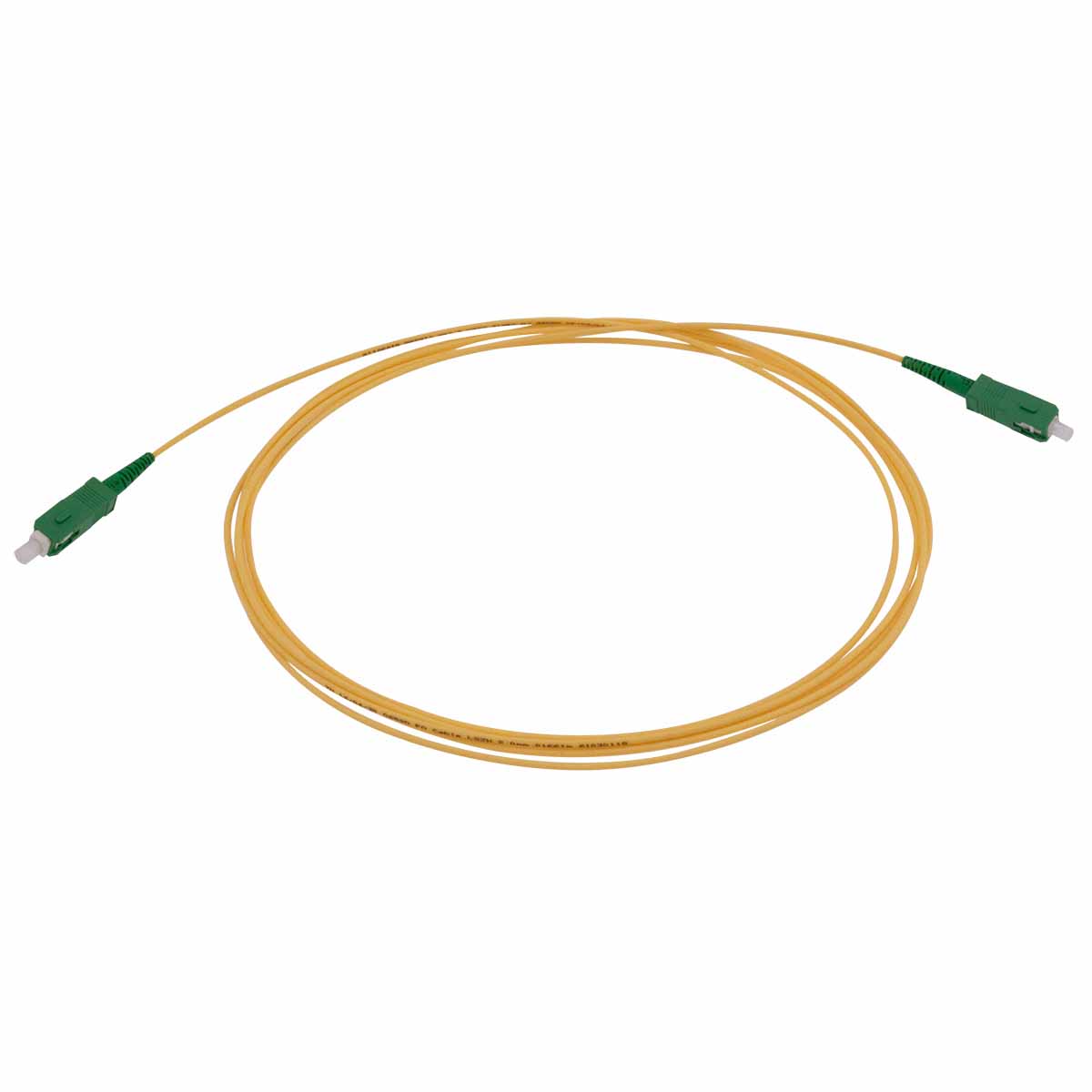 Cordon optique SX LC/UPC-LC/UPC G.657A2 Ø2,0mm Jaune Lg 1m