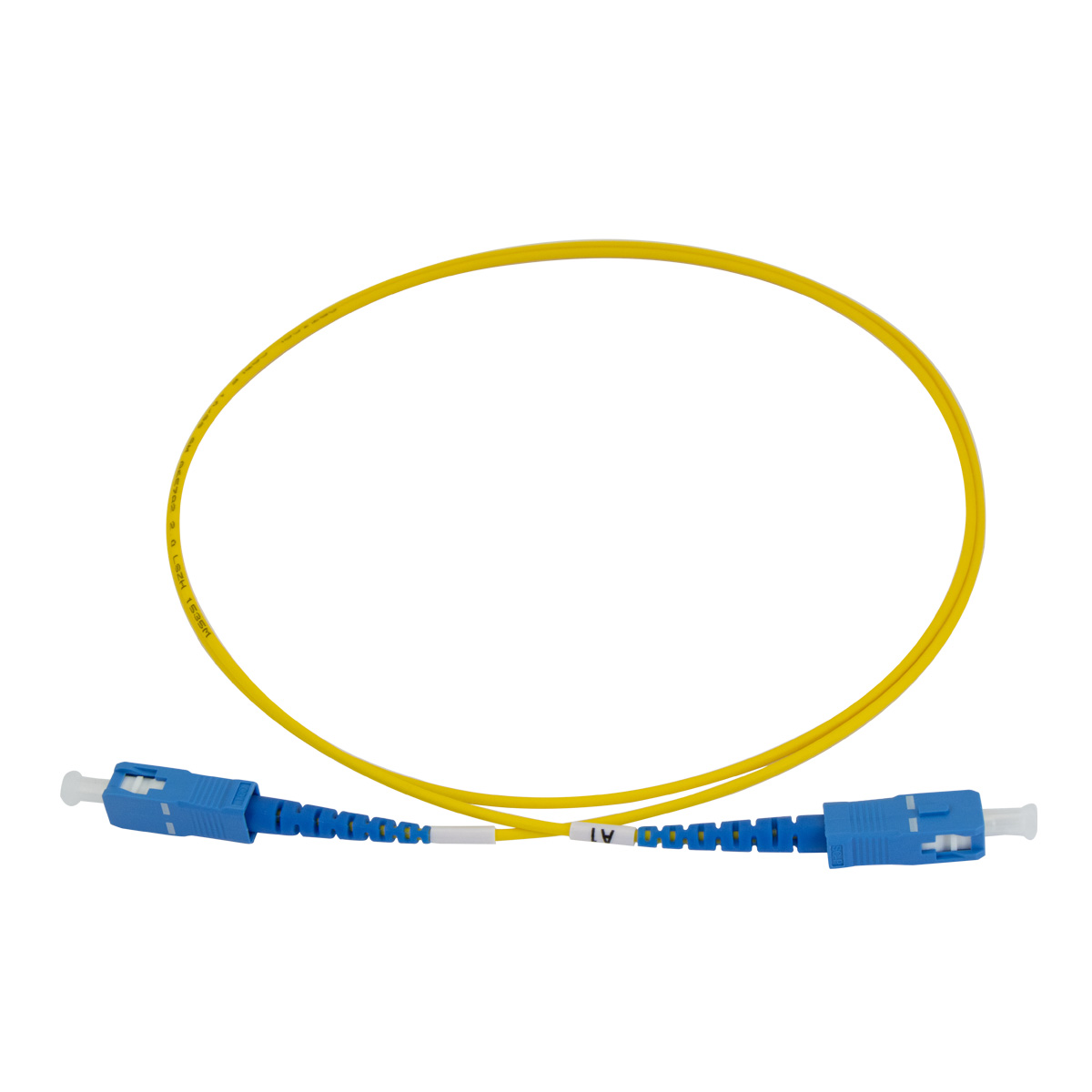 Cordon optique SX SC/UPC-SC/UPC G.657A2 Ø2,0mm Jaune Lg 1m