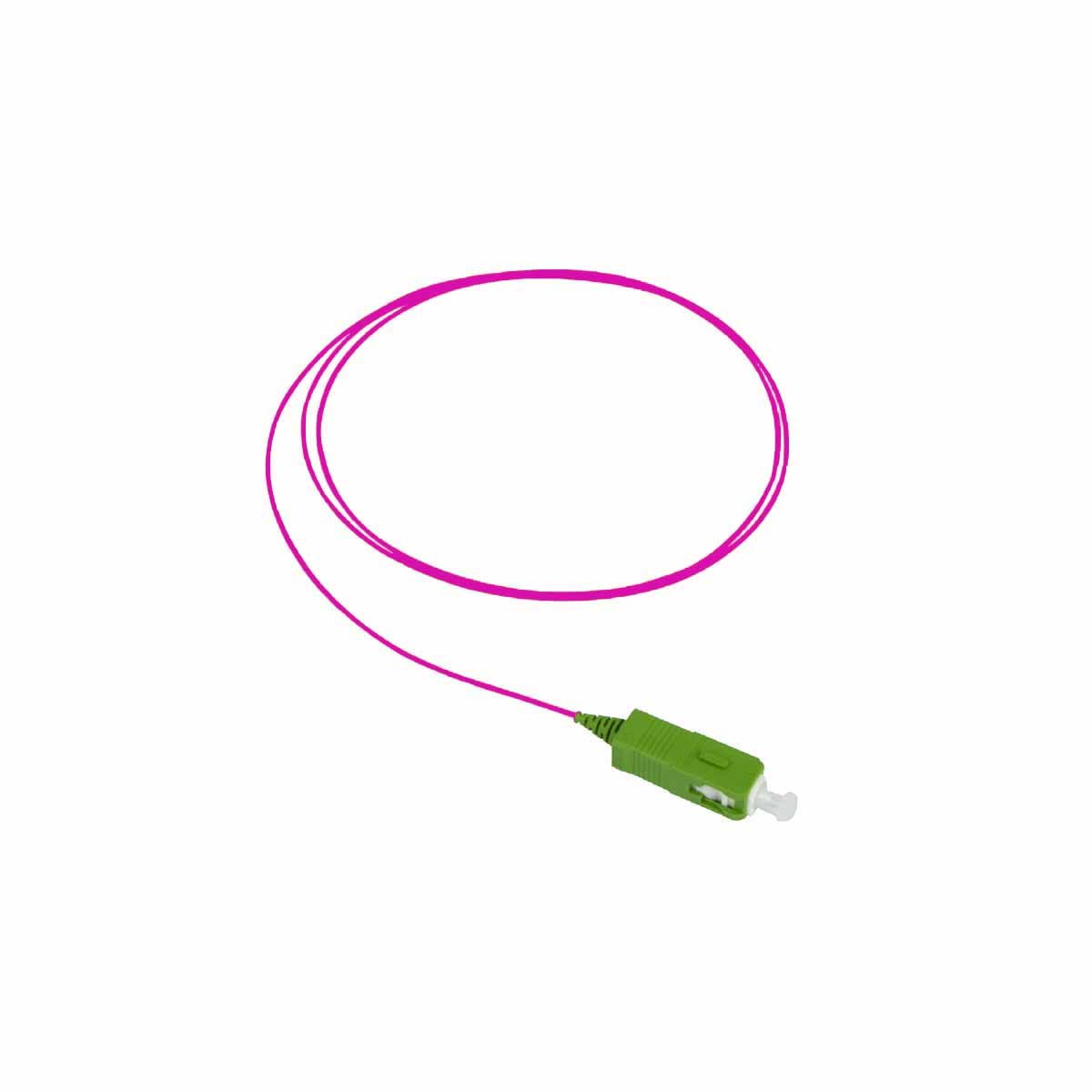 Pigtail SX LC/UPC OM4 Ø900µm Magenta Lg 2,0m /Qté 12