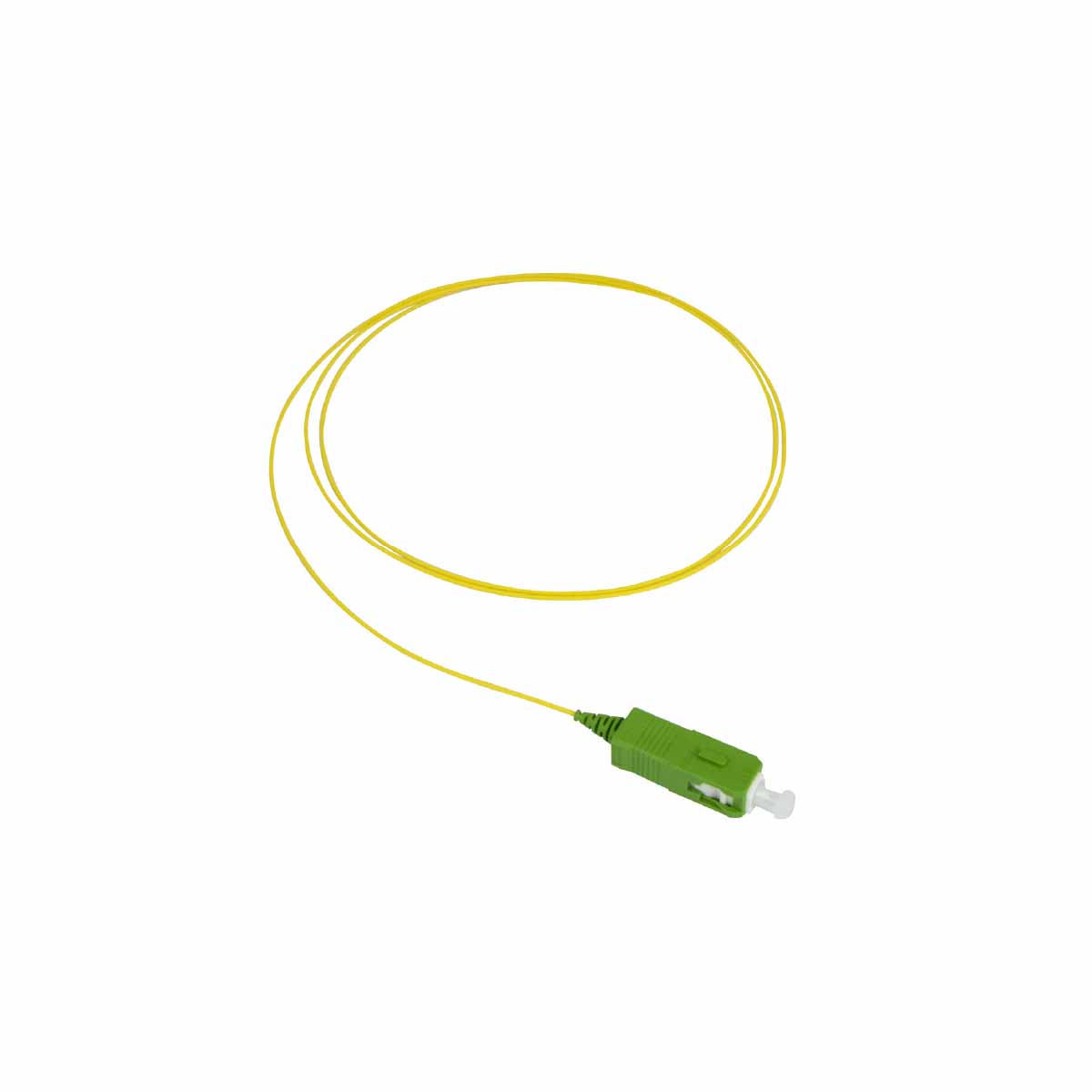 Pigtail SX LC/UPC G.657A2 Ø900µm Jaune Lg 2,0m /Qté 12