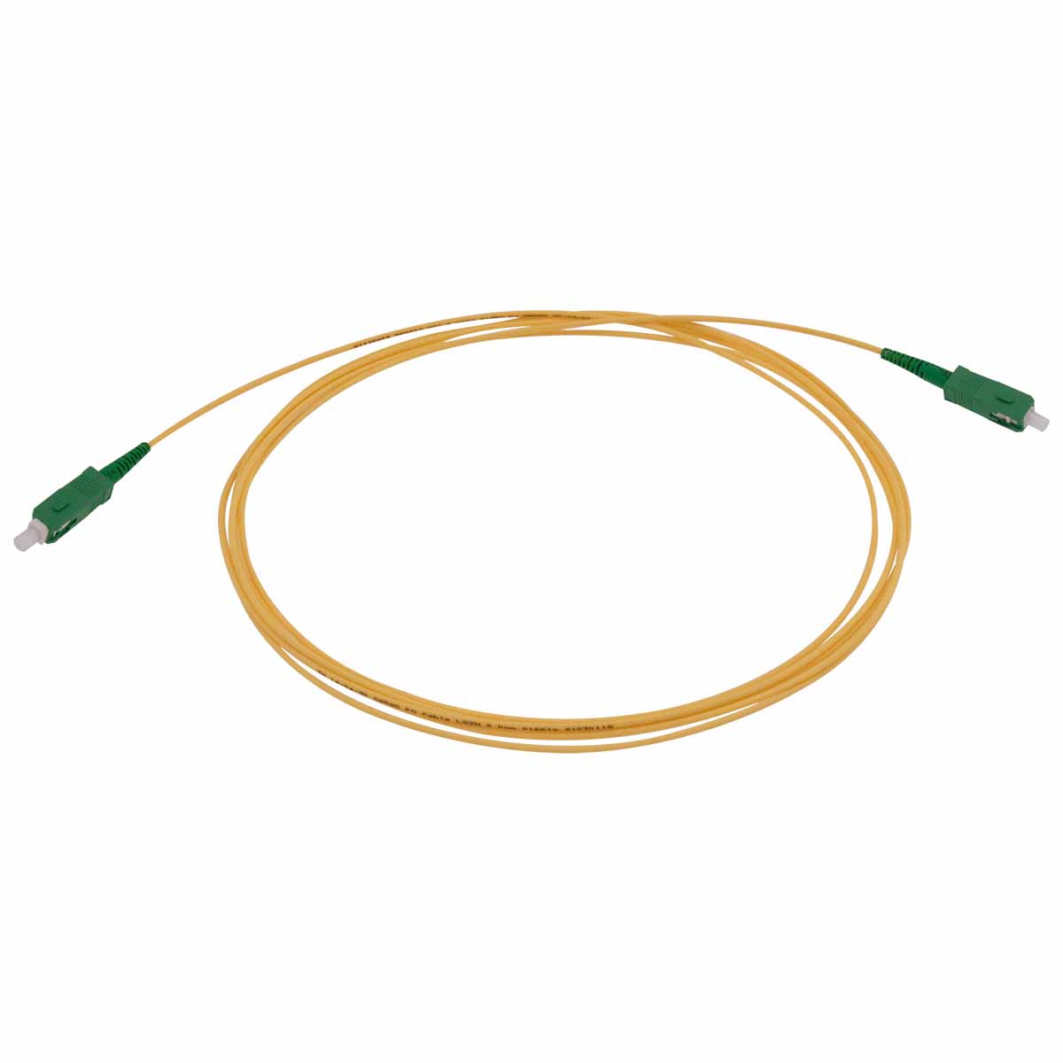 Cordon optique SX LC/UPC-SC/APC G.657A2 Ø1,6mm Jaune Lg 3,0m