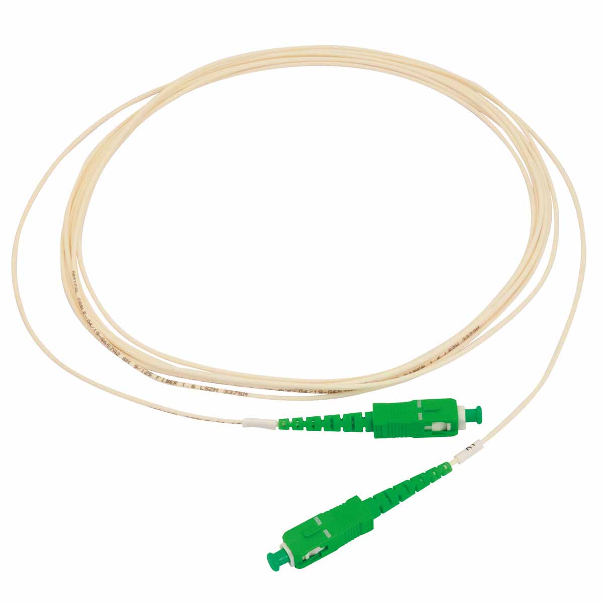 Cordon optique SX LC/UPC-SC/APC G.657A2 Ø2,0mm Blanc Lg 2,0m