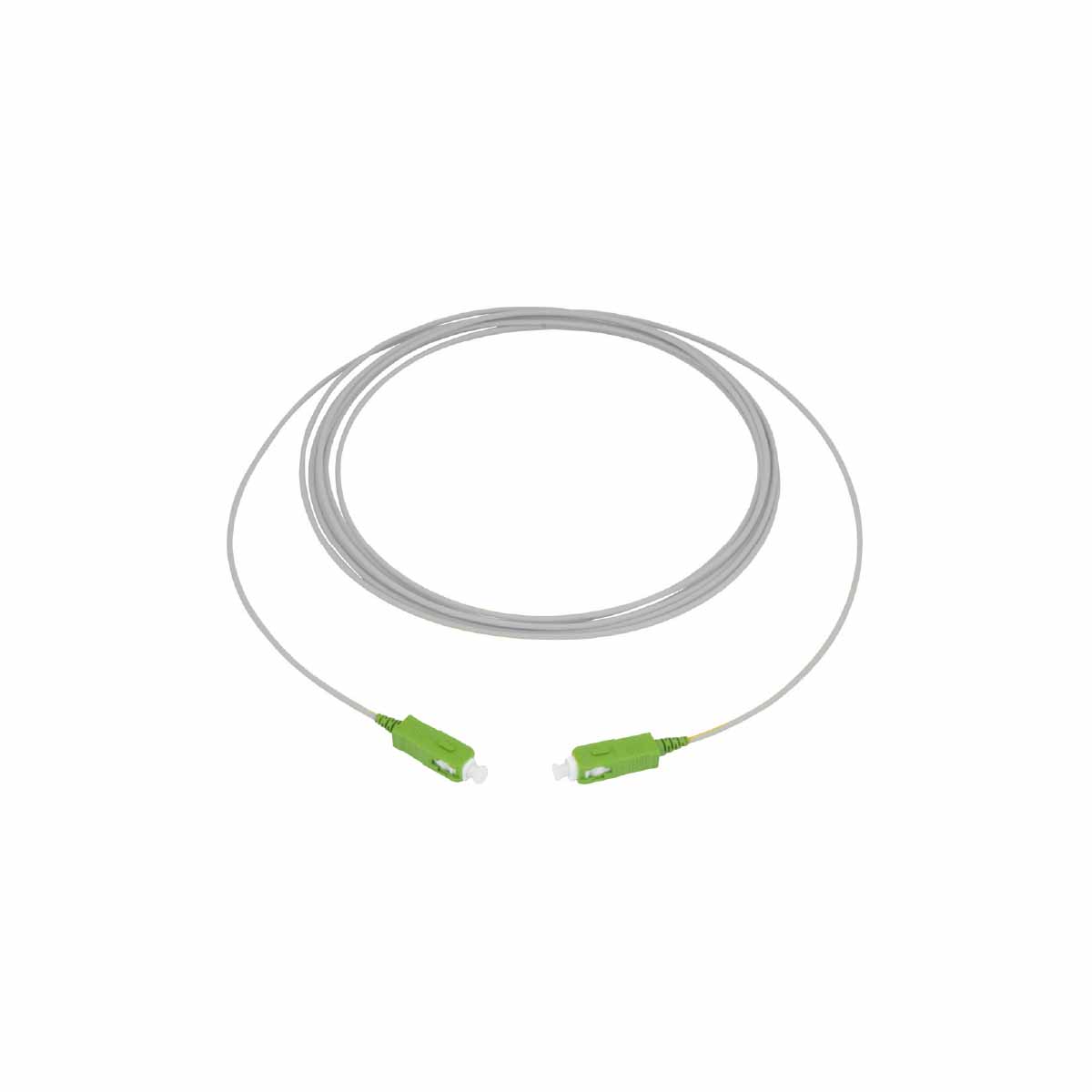 Cordon optique SX SC/APC-SC/APC G.657A2 Ø1,6mm Gris Lg 4,0m