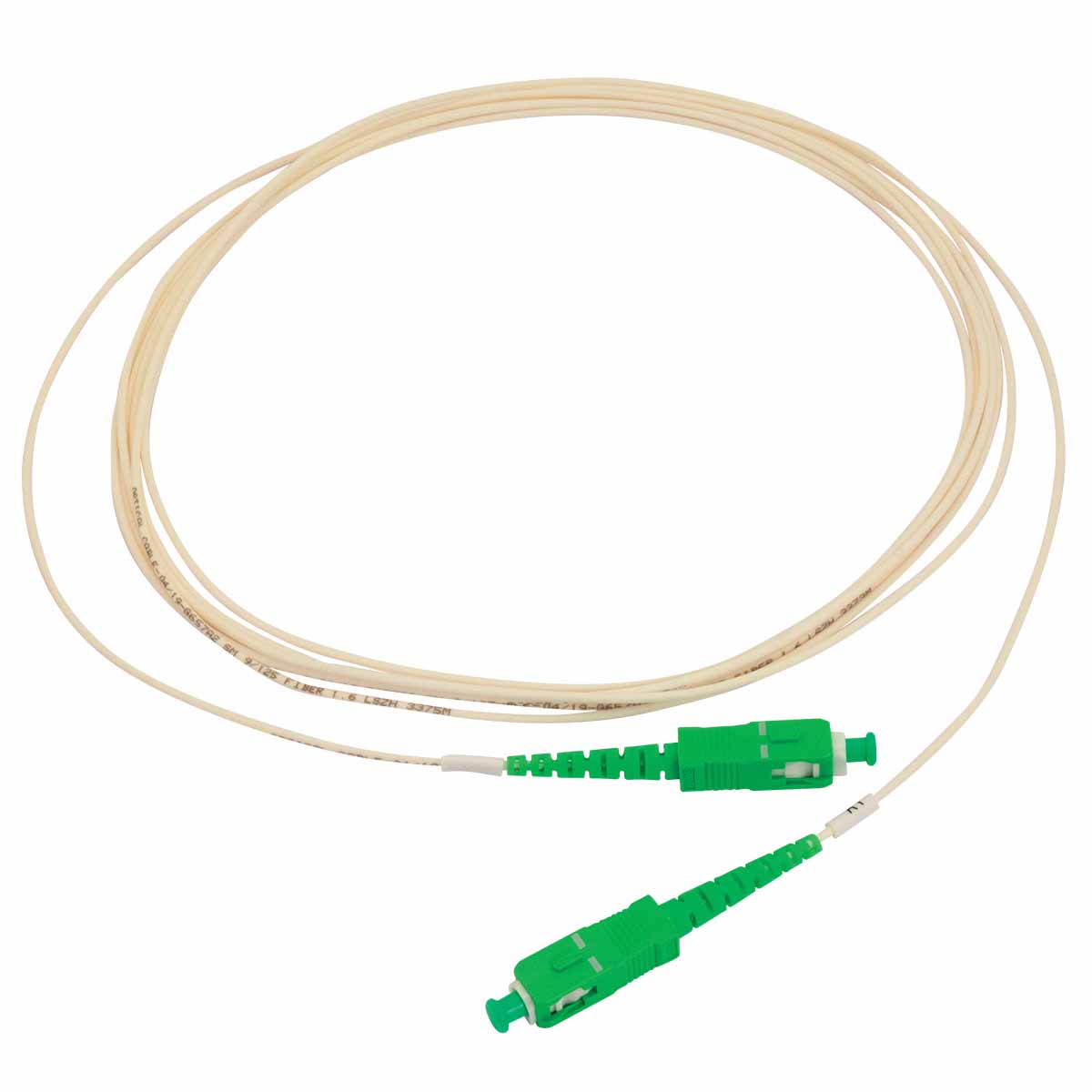 Cordon optique SX SC/APC-SC/APC G.657A2 Ø2,8mm Blanc Lg 3,0m