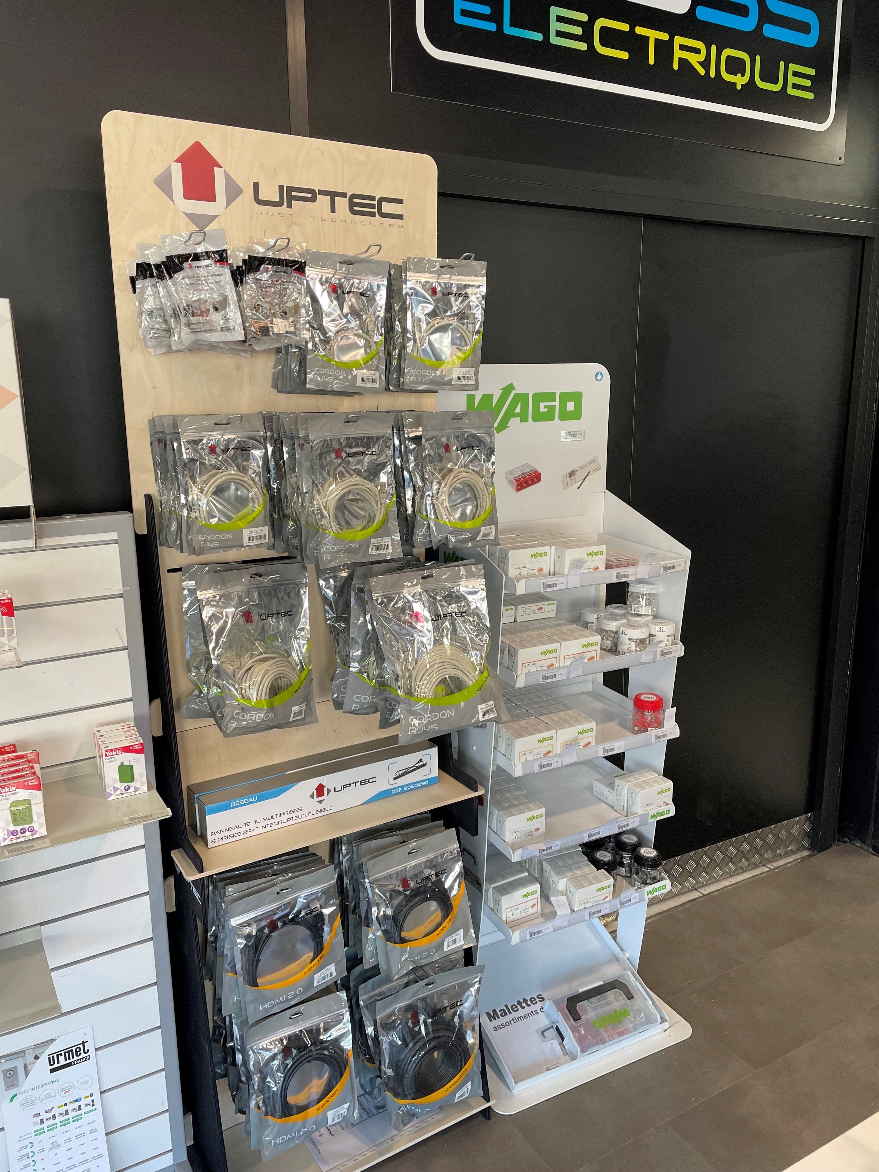 Présentoir UPTEC équipé